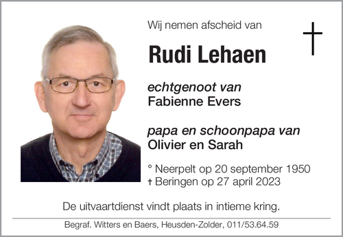 Rudi Lehaen