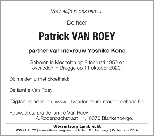 Patrick Van Roey