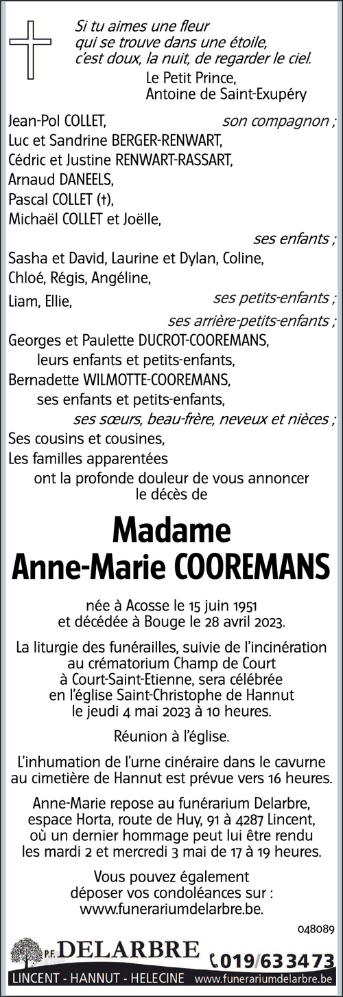 Anne-Marie COOREMANS