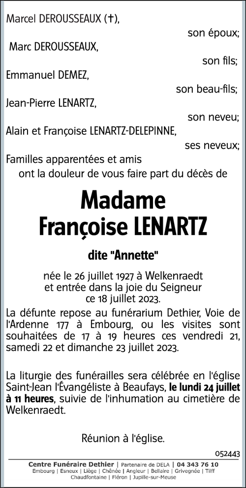 Françoise LENARTZ