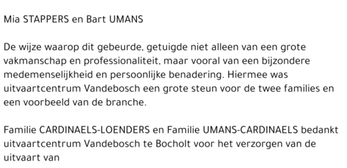 Mia / Bart Stappers / Umans