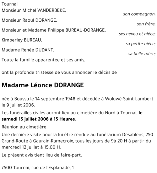 Léonce DORANGE