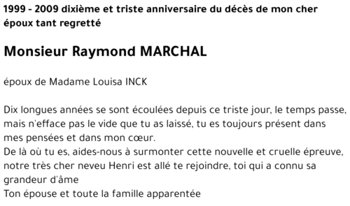 Raymond MARCHAL