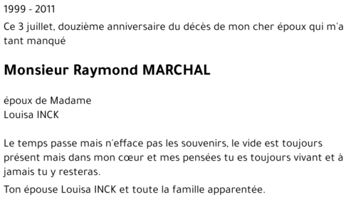 Raymond MARCHAL