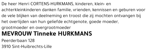 Tinneke Hurkmans