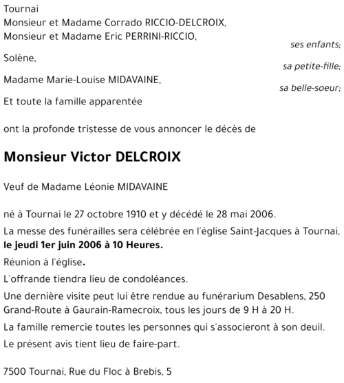 Victor DELCROIX