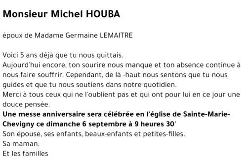 Michel HOUBA