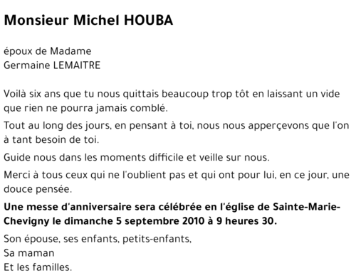 Michel HOUBA