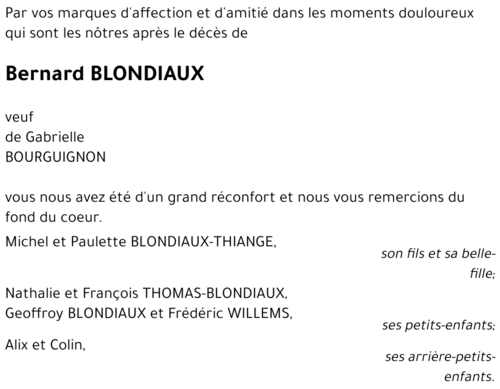 Bernard BLONDIAUX