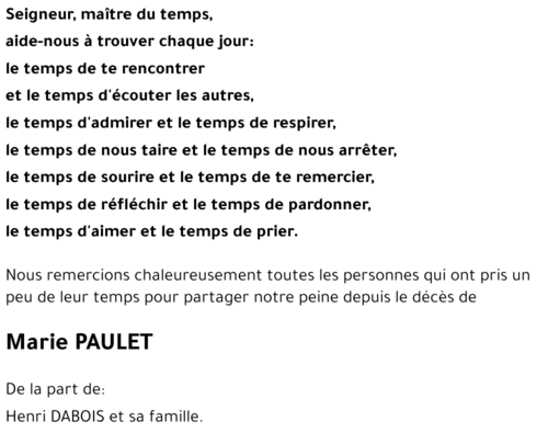 Marie PAULET