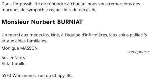 Norbert BURNIAT