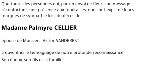 Palmyre CELLIER