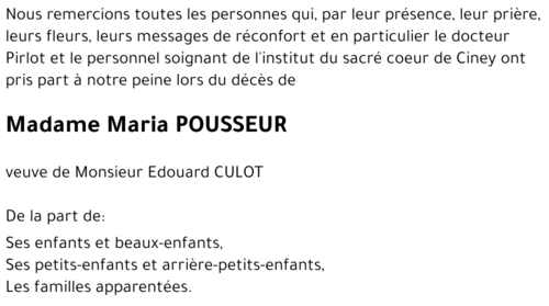 Maria POUSSEUR