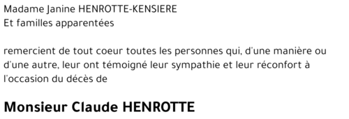 Claude HENROTTE