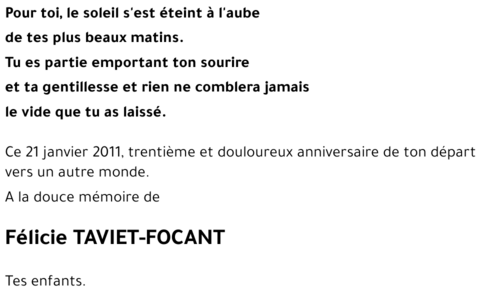 Félicie TAVIET-FOCANT