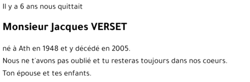 Jacques VERSET