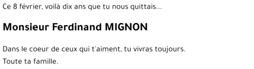 Ferdinand MIGNON