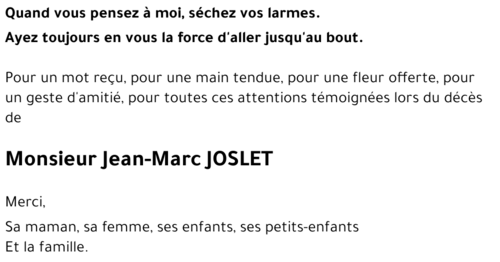 Jean-Marc JOSLET