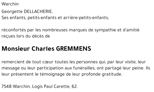 Charles GREMMENS