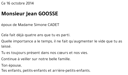 Jean GOOSSE