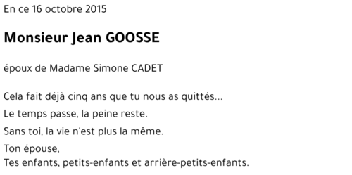 Jean GOOSSE