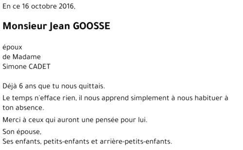 Jean GOOSSE