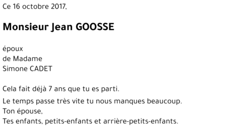 Jean GOOSSE