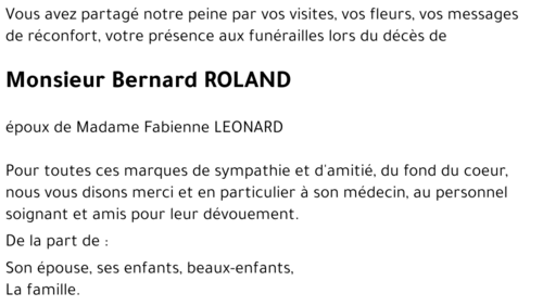 Bernard ROLAND