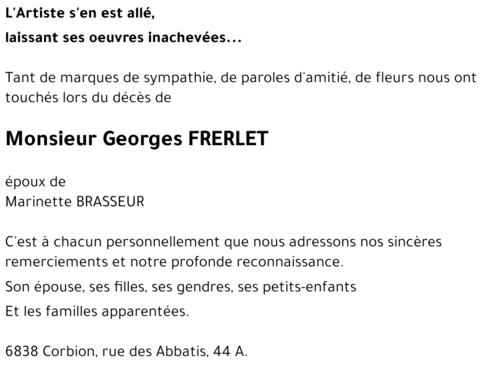 Georges FRERLET