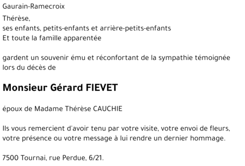 Gérard FIEVET