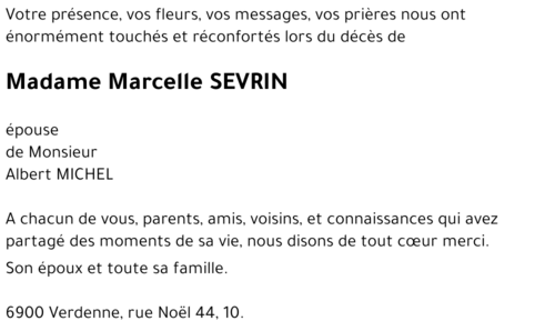 Marcelle SEVRIN