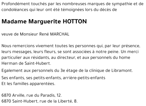 Marguerite HOTTON