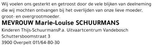 Marie-Louise SCHUURMANS