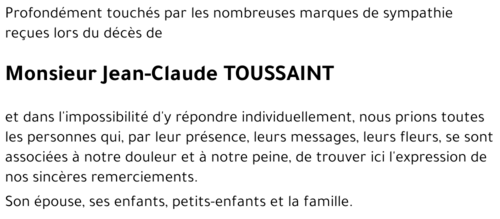 Jean-Claude TOUSSAINT