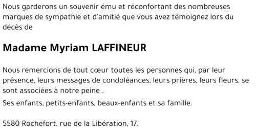 Myriam LAFFINEUR