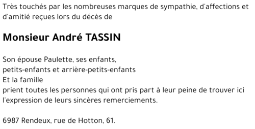 André TASSIN