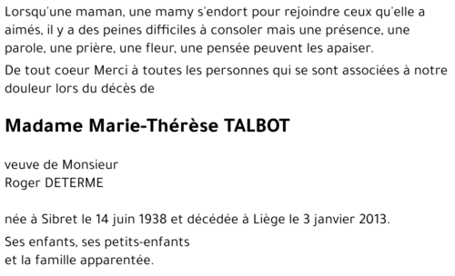 Marie-Thérèse Talbot