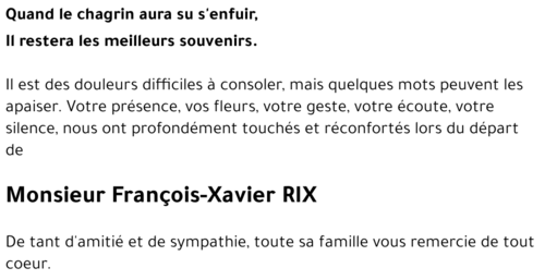 François-Xavier RIX