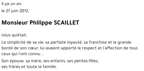 Philippe SCAILLET