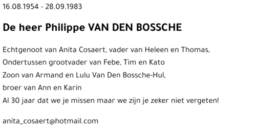 Philippe VAN DEN BOSSCHE