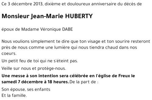 Jean-Marie HUBERTY