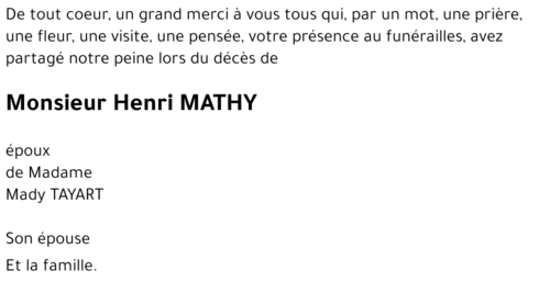 Henri MATHY