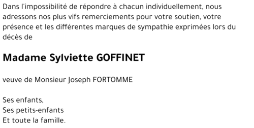 Sylviette GOFFINET