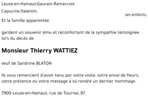 Thierry WATTIEZ