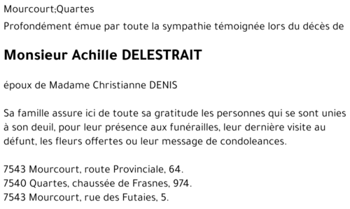 Achille DELESTRAIT