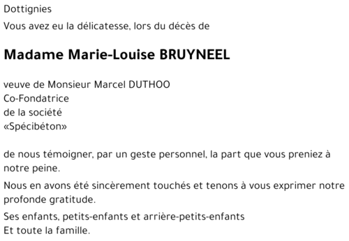 Marie-Louise BRUYNEEL