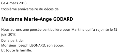 Marie-Ange GODARD