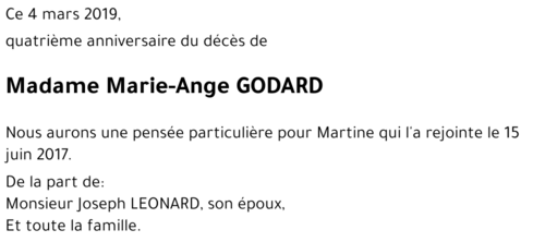 Marie-Ange GODARD