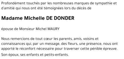 Michelle DE DONDER