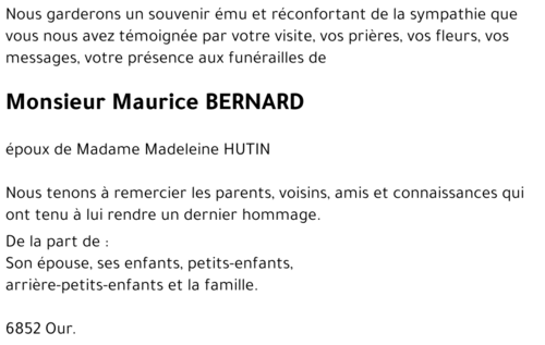 Maurice BERNARD